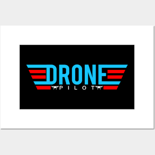 Drone Pilot USA American Flag Posters and Art